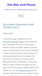 Mobile Screenshot of dotnetbitsandpieces.com